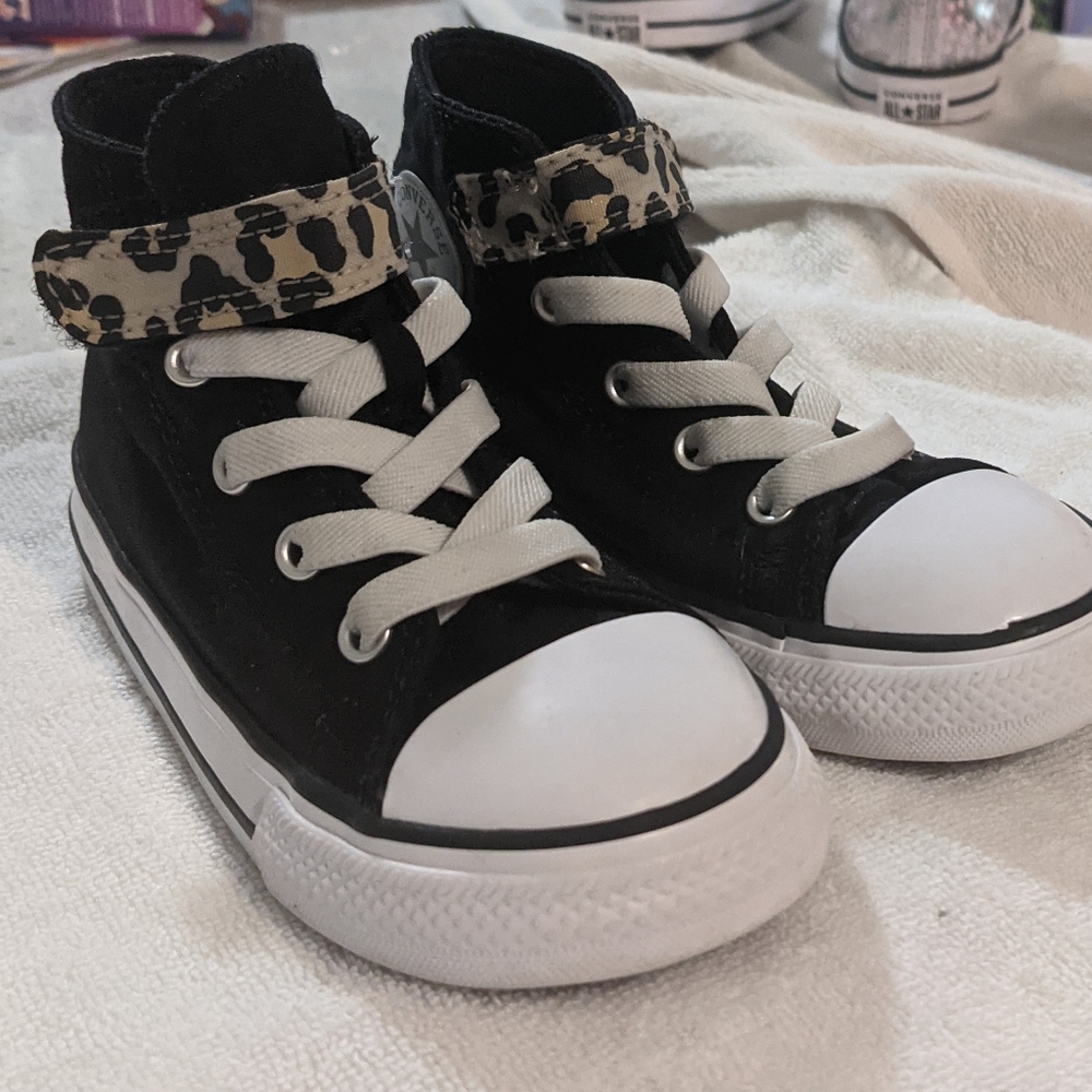 Toddler girl Converse high tops